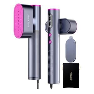 Jack ＆ Rose Travel Steamer ,100-220V Portable Iron15s Heat Up, Steamer ＆ Iron